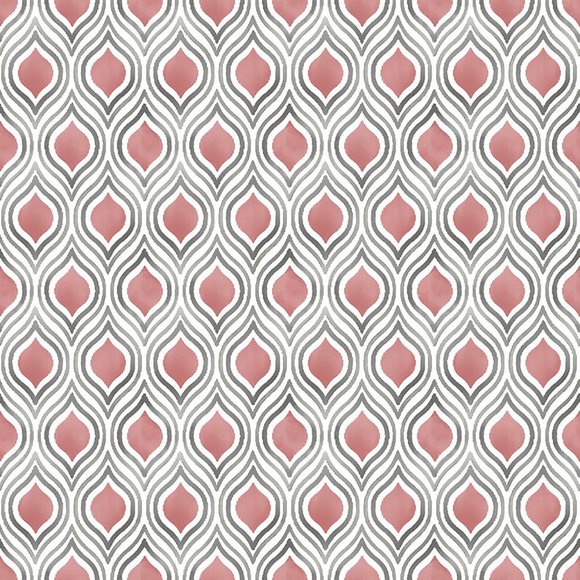 A Street Prints Wallpaper 2 Rolls Pattern FD22702 Gray and Deep Coral